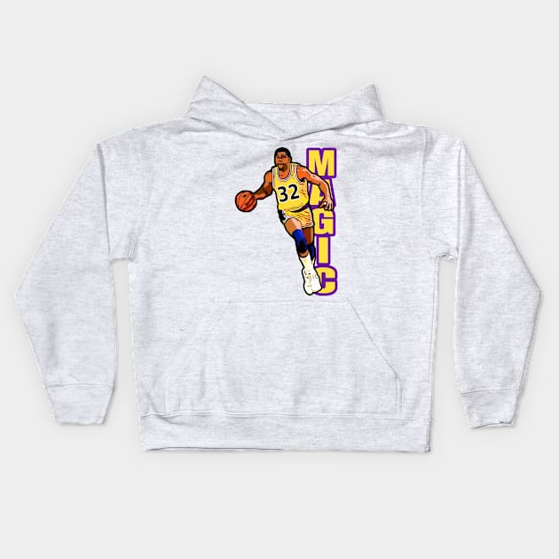 Lakers Magic 32 Kids Hoodie by Gamers Gear